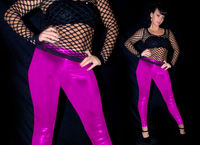 Neon Pink UV Leggings - M/L