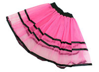 Pink Neon Tutu with Black Trim - Default