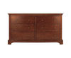 Chambery Cherry Wooden 6 Drawer Wide Chest