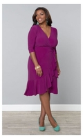Whimsy Wrap Dress in Orchid