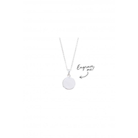 Sterling Silver Round Locket Necklace - Personalised By Engraving