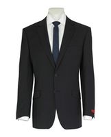 Pierre Cardin Wide Stripe Suit Blue Grey