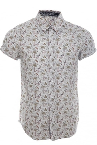 All Over Caribbean Print Shirt White