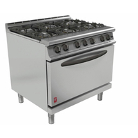 Falcon Dominator 6 Burner Gas Range With Drop Down Door G3101D Stainless Steel (Each)