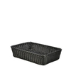 GenWare Black Polywicker Display Basket (46 x 31 x 10cm) 46cm x 31cm x 10cm (Each)