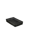 GenWare Black Wicker Display Basket (46 x 30 x 8cm) 46cm x 30cm x 8cm (Each)
