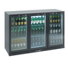 LEC Lec 3 Door Bottle Cooler Hinged Door BC12007KLED Black (Each)