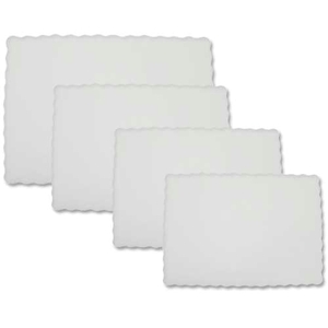 Swantex Embossed Rectangular Tray Mat 40.5cm x 30.0cm White (1 x 1000)