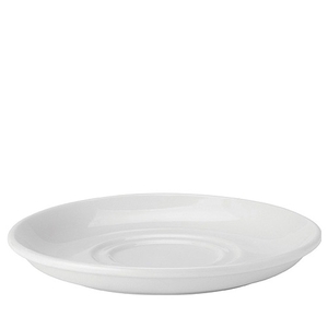 Utopia Pure White Double Well Saucer 6" (1 x 6)