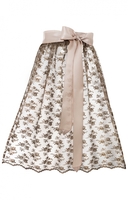 Dirndl apron 65cm GRACE taupe