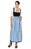 Dirndl long 1pcs. Amber 2 black blue 96 cm