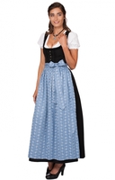 Dirndl long 96cm 1pc. ZENTA3 SC235 smoke blue