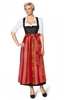 Oktoberfest size length dirndl 1 piece Amber/SC205 red