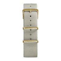 Nylon White Gold Plated Buckle EX-N-STRPG-20-IV Oxygen Strap