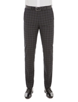 Stvdio by Jeff Banks Charcoal Bold Check Ivy League Formal Trouser 32R Charcoal
