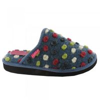 KLL014 Ladies Mule Slippers in Blue or Black