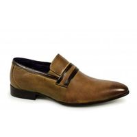 CORTEZ Mens Slip On Leather Shoes Burnished Tan