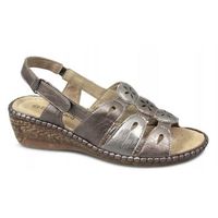LANA Ladies Open Sandals Pewter/Bronze