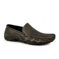 RAFA Mens Slip On Driving Loafers Brown