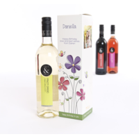 Wine with Box Arty Flowers