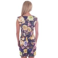 Darling Layla Floral Printed Fitted Dress in Orchid