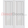 Worcester White Primed 3 Panel Door Pair