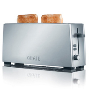 Graef Elongated 2 Slot Toaster - Silver / Matt Stainless Steel