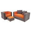 Grey and Orange Smartypants Sofa Bed
