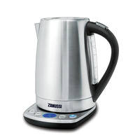Zanussi ZEK-1295D electric kettle 1.7 L 2200 W Black,  Stainless steel