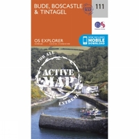 Active Explorer Map 111 Bude,  Boscastle and Tintagel