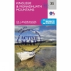 Active Landranger Map 35 Kingussie and Monadhliath Mountains
