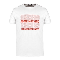 Admit Nothing Tee White,  M