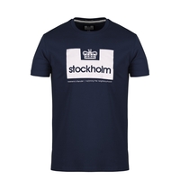 City Series 2 Stockholm Graphic T-Shirt in Navy,  XXXL