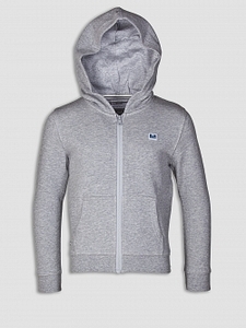 Kids Zip Thru Hoody Grey Marl