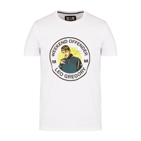 Leo Gregory Signature T-Shirt in White,  XL