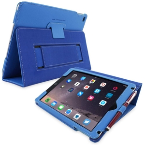 Snugg iPad Air 2 Case in Electric Blue Leather