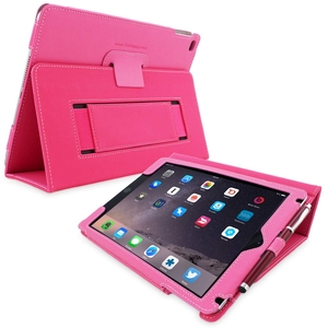 Snugg iPad Air 2 Case in Hot Pink Leather