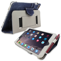 Snugg iPad mini 3 Case with Flip Stand in Blue Denim