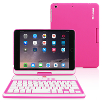 Snugg iPad mini 3 Hot Pink 360 Bluetooth Keyboard Case