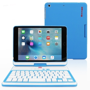 Snugg iPad mini 4 360 Blue Keyboard Case