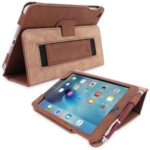 Snugg iPad mini 4 Case in Brown Leather
