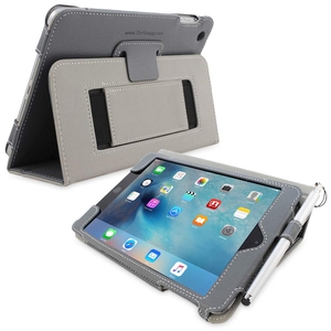 Snugg iPad mini 4 Case in Grey Leather