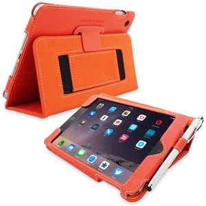 Snugg iPad mini 4 Case in Orange Leather