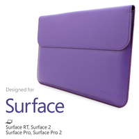 Snugg Microsoft Surface 2 Sleeve Case in Purple Leather