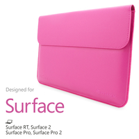 Snugg Microsoft Surface Sleeve in Magenta Leather