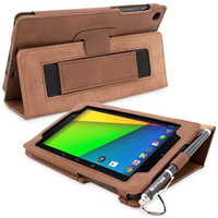 Snugg Nexus 7 2013 Leather Case in Distressed Brown