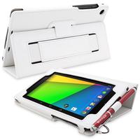 Snugg Nexus 7 2013 Leather Case in White