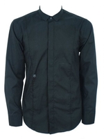 Long Sleeve Cotton Shirt - Black