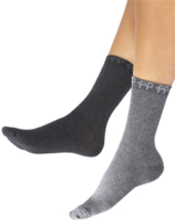 Fresh Everyday Socks - 2 Pair Pack - Grey