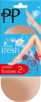 Silver Fresh Footsie with Cushion Sole 2 Pair Pack - Nude - Skin Tones
